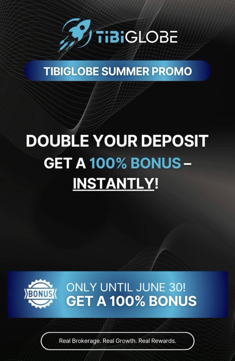 TibiGlobe Launches 100% Summer Deposit Bonus to Power Up Traders Through June 30